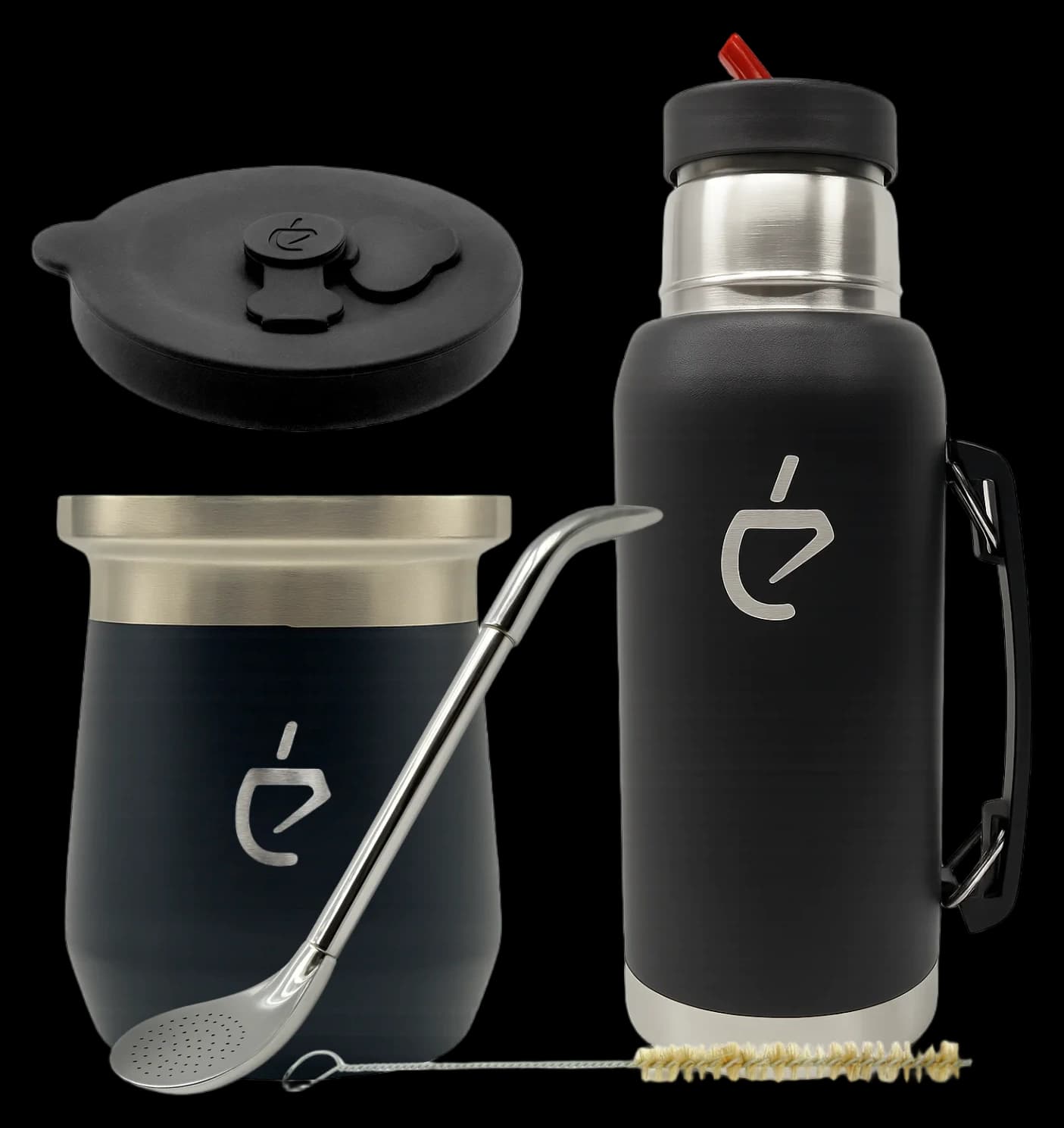 MateGo Set – Termolid DualFlow Obsidian Black PRO Edition | Un Mate®