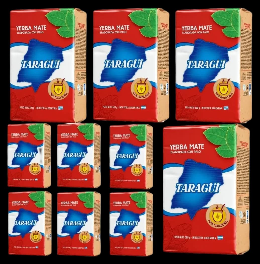 Yerba Mate Taragüi 5kg Set (10 x 500g)