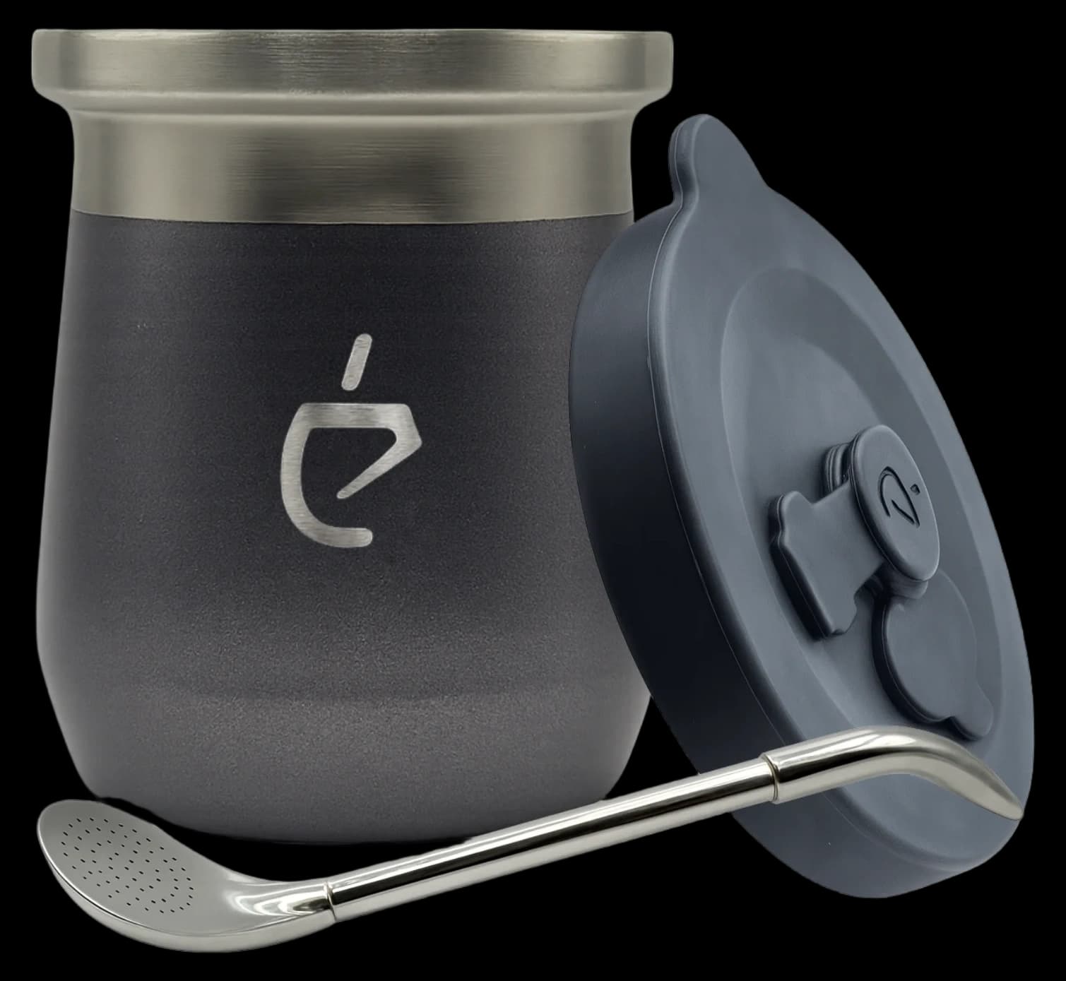 Yerba Mate Set Termolid DualFlow PRO – Ash Gray | Un Mate®