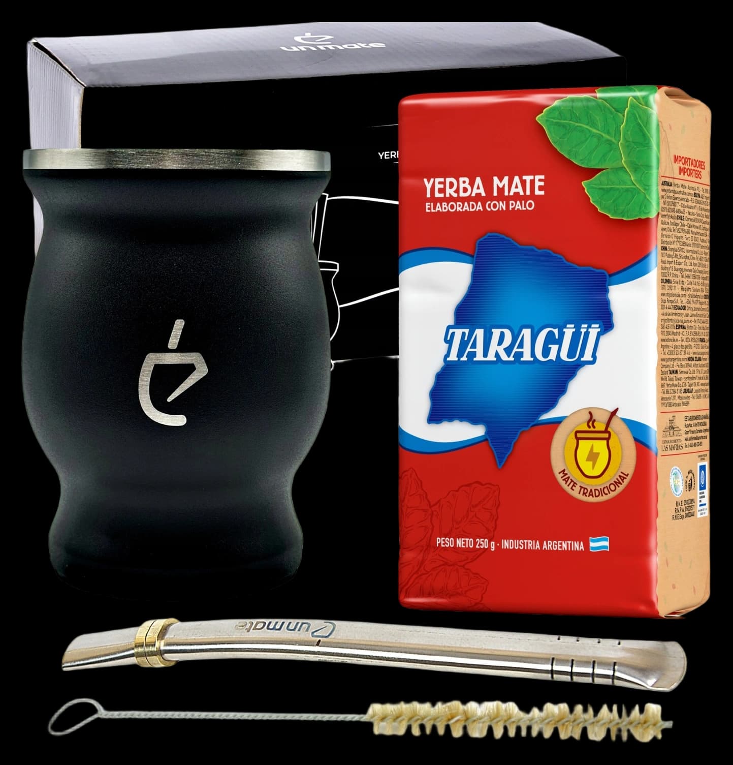 Yerba Mate Starter Set | Un Mate + Bombilla + Taragui